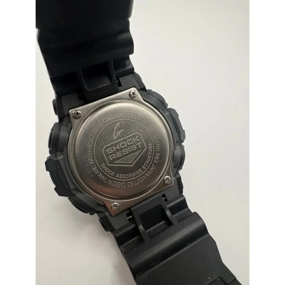 Casio G-Shock GA-700 Black Ana-Digi Men's Sport Watch